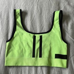 Fabletics Green Crop Top - Maddie Ziegler Collection